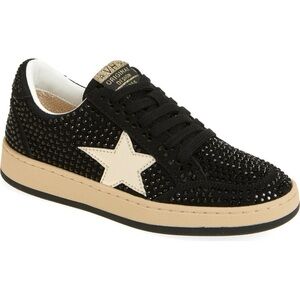 Vintage Havana Girls Bravo Black Rhinestone Sneakers NWT